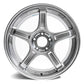 SSR GTX03 17x7 4x100 48mm Offset Platinum Silver