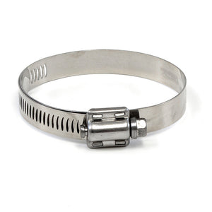 HPS Stainless Steel Worm Gear Liner Clamp Size 80, 5pcs Pack, 4-5/8" - 5-1/2" (117mm-140mm)
