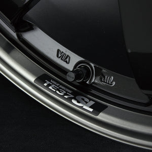 Rays No.11 Repair Sticker - TE37SL Metal Black Rim Sticker