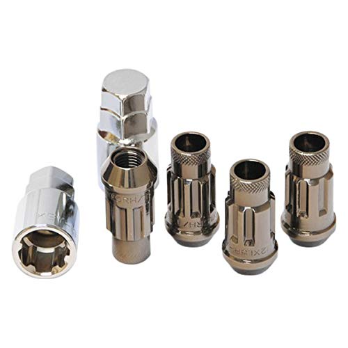 Muteki SR48 Open End Locking Lug Nut Set of 4 - Titanium 12x1.25 48mm