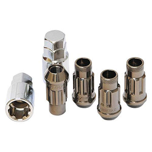 Muteki SR48 Open End Locking Lug Nut Set of 4 - Titanium 12x1.5 48mm