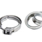 HPS Stainless Steel 2-1/2" V Band Clamp Kit, Stainless Steel Flanges, Quick Release