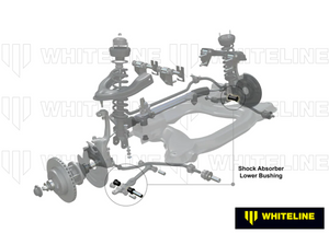 Whiteline Plus 03+ Nissan 350z / Infiniti G35 Front Shock Absorber - Control Arm (Lower Shock Bush)