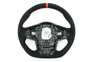 OLM Alcantara Pro Steering Wheel Alcantara w/ Red Stripe 2020+ Supra